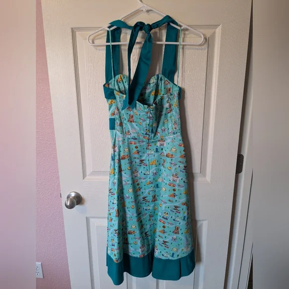 Disneyland Park Icons Teal Dress by Disney's The Dress Shop XS Dresses